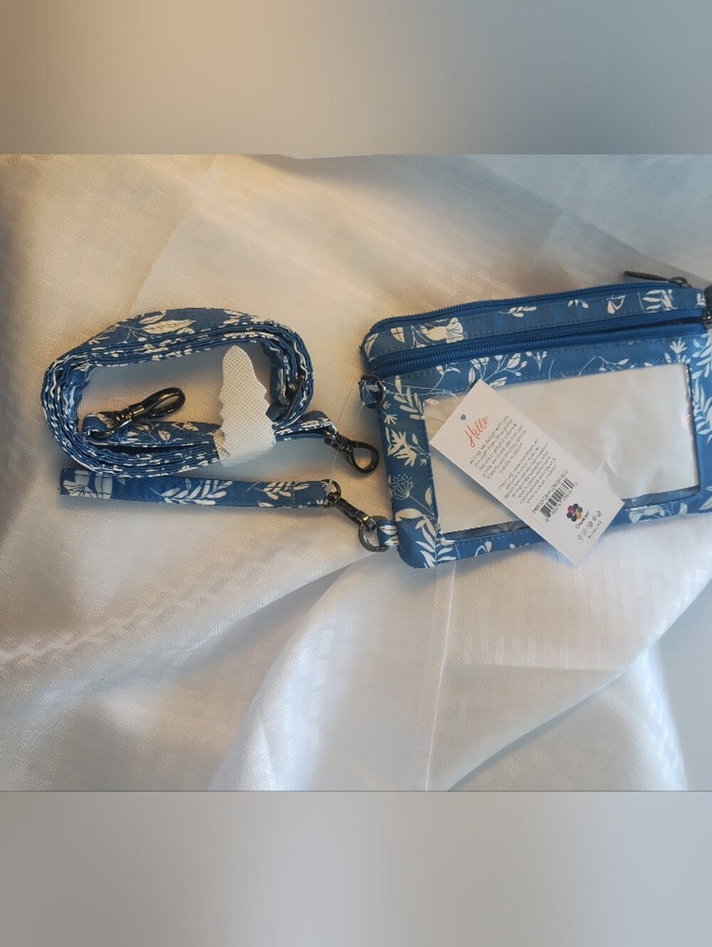 NWT LUG PEEKABOO CROSSBODY BAG FLOURISH BLUE